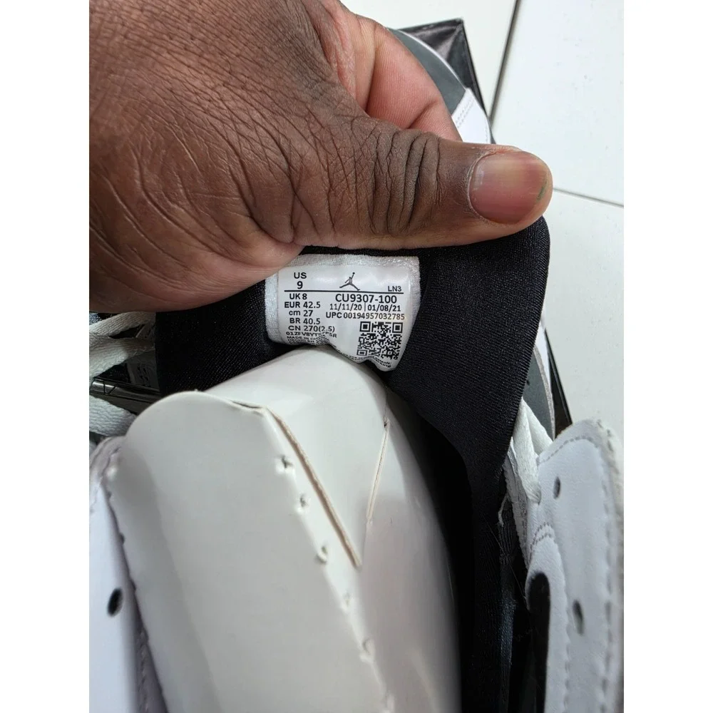 Size-9 Jordan Air Jordan 7 Retro Flint Men's White/Black/Purple CU9307-100 VNDS